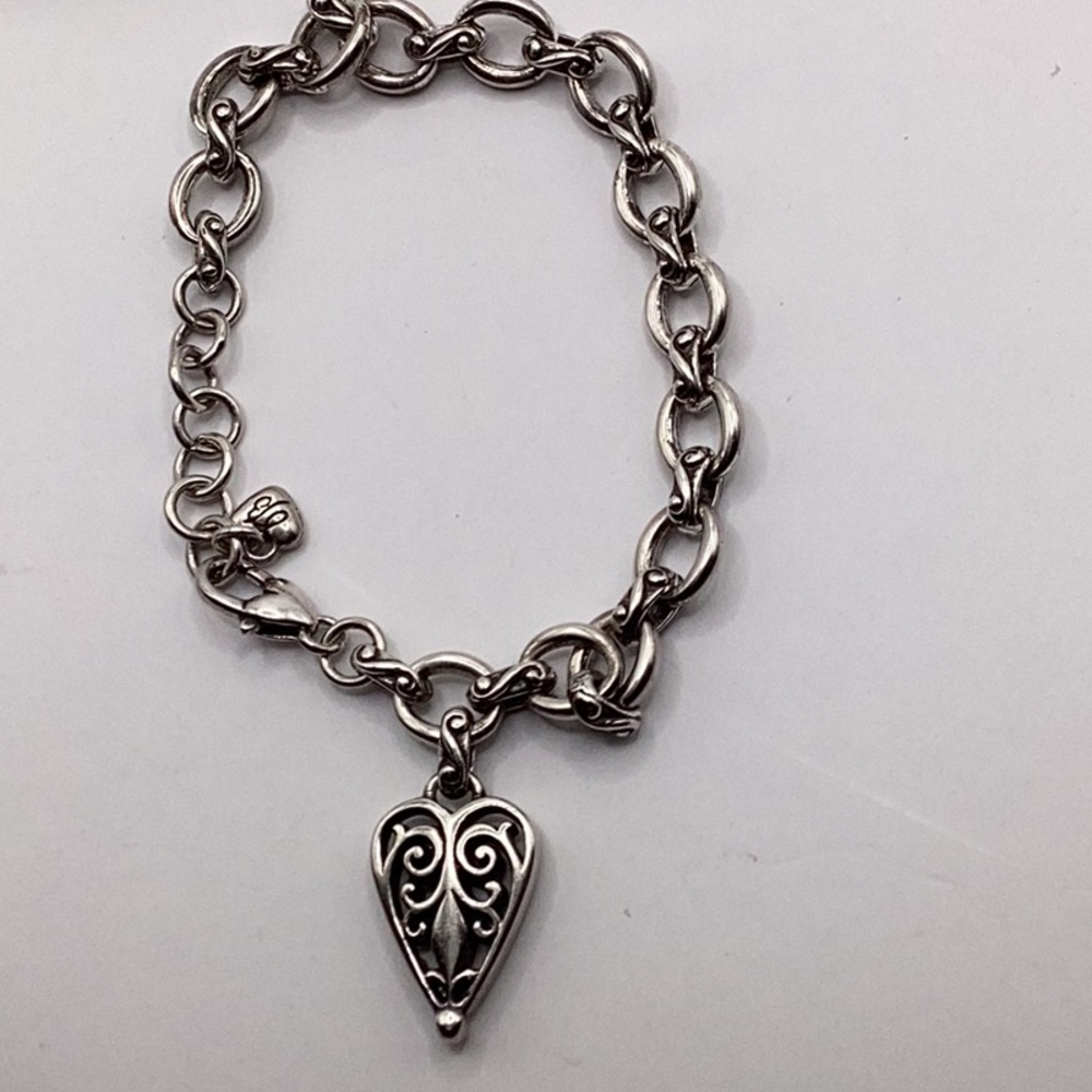 Brighton Heart Tag Starter Charm Bracelet